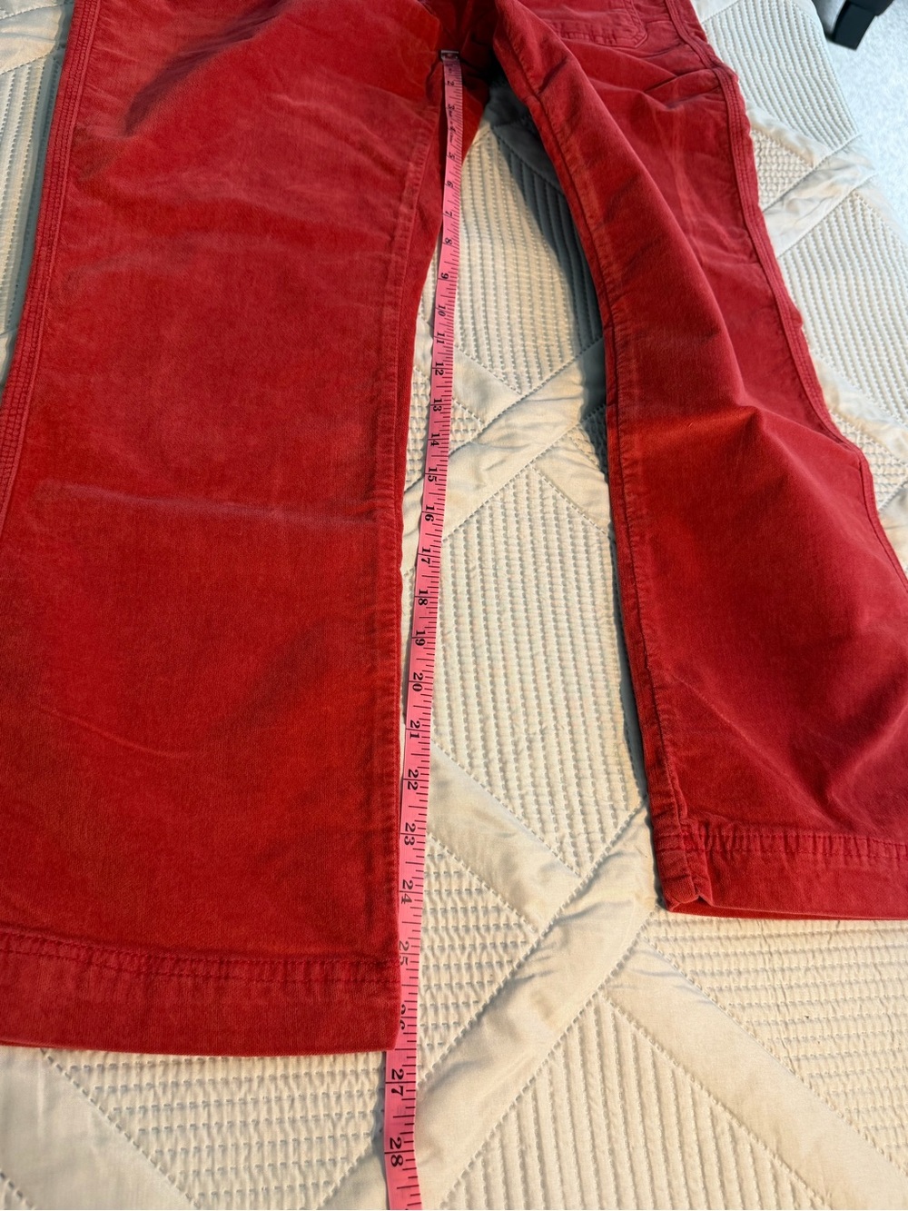 Free People High Time Kick Flare Red Dahlia Corduroys Sz 14 NWT - Picture 11 of 13